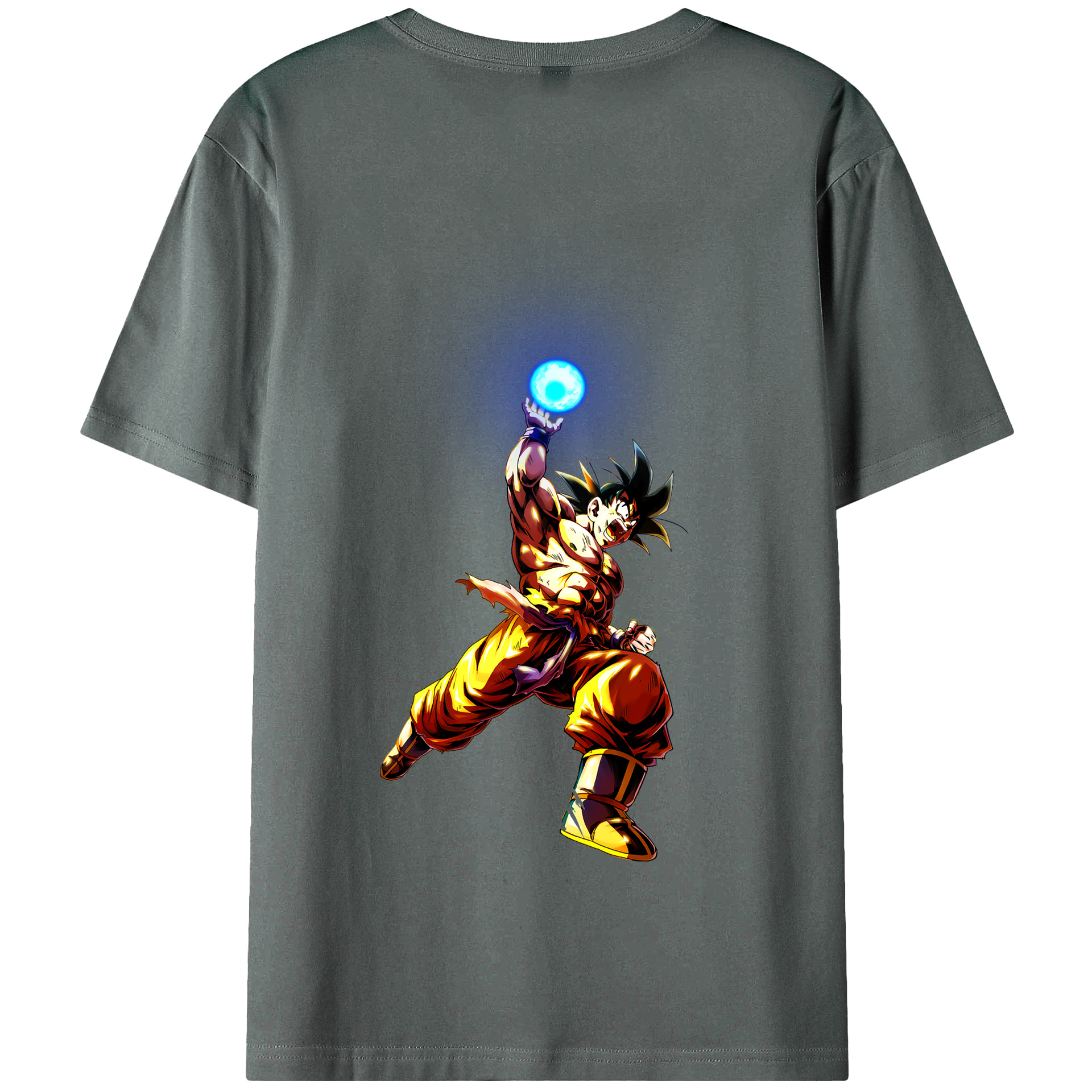 （画像用） ドラゴンボール 孫悟空（そん ごくう）Son Goku カカロット DRAGON BALL Kakarotto 綿100％半袖Tシャツ（背面プリント）